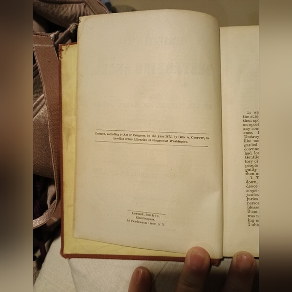 Antique 1872 First Edition Bill Hickman Book - Picture 3 of 3